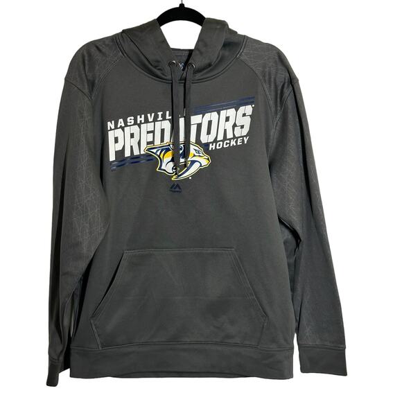 Majestic Other - Nashville Predators Mens Gray Hoodie Sz M